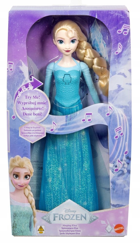 Spievajúca bábika Disney Ľadové kráľovstvo Elsa „I've Got This Power“ (poľština, angličtina, gréčtina, turečtina)